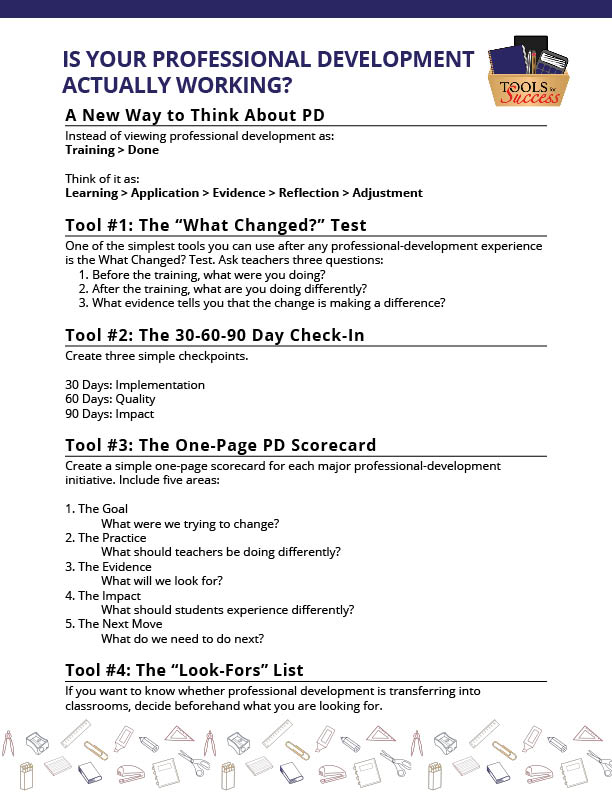 Is Your Professional Development Actually Working?